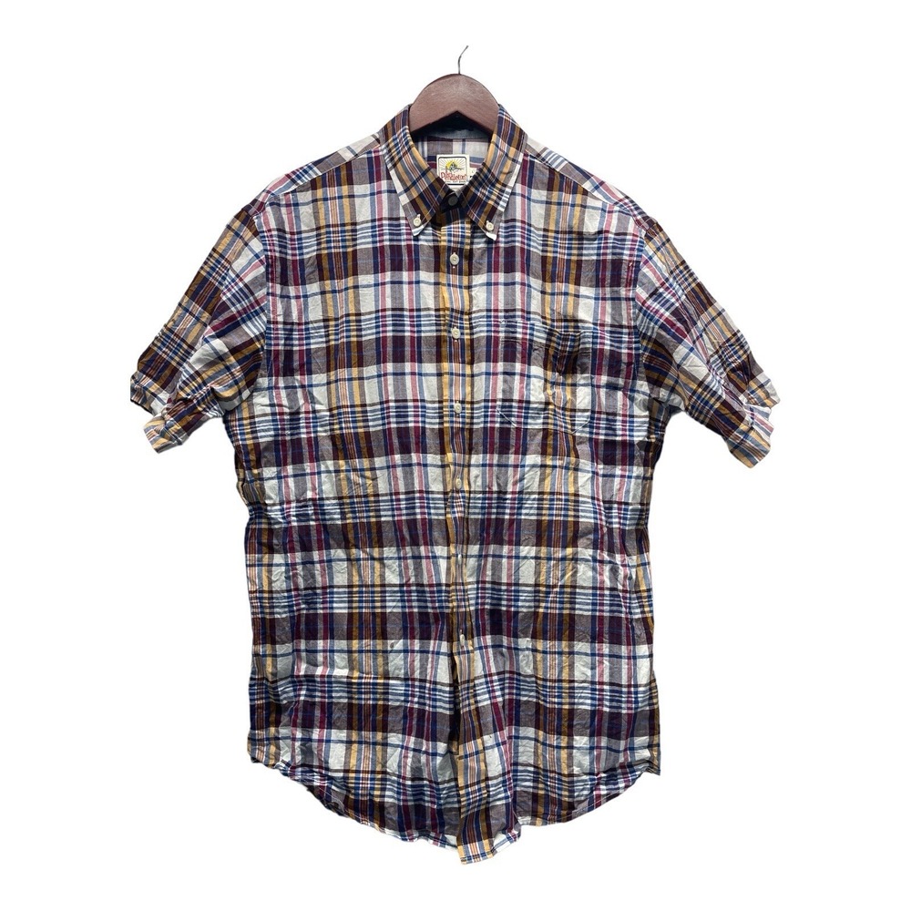 Surf Pendleton Men's Large Multi Color Plaid Button Down Shirt